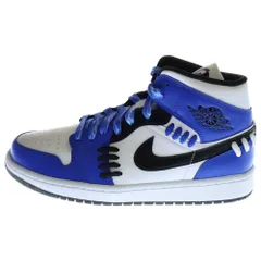 NIKE (ナイキ) AIR JORDAN 1 MID SISTER HOOD エア ジョーダン 1 ミッド シスター フッド ハイカットスニーカー ブルー/ホワイト/ブラック US10.5/27.5cm CV0152-401