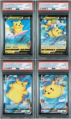 【PSA10】 4連番 なみのりピカチュウ そらをとぶピカチュウ VMAX 25th ANNIVERSARY Collection
