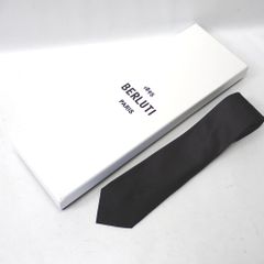 Ft1264441 ベルルッティ ネクタイ シルク スクリット カリグラフィ ブラック メンズ Berluti 中古
