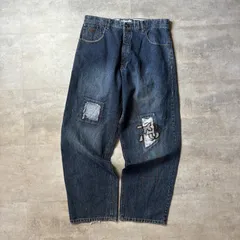 b-boy b系 デニム ペレペレ hiphop 90s ペレペレ デニムペインターパンツ 40 ブラック Pelle Pelle