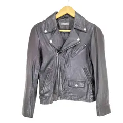 スピックアンドスパン Spick and Span ラムレザーダブルライダースジャケット レディース  38