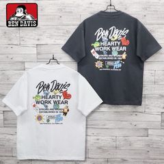 新品 メンズ ベンデイビス ベン デイビス BENDAVIS BEN DAVIS 半袖 Tシャツ 半袖Tシャツ ティーシャツ バックプリント ロゴ  カラフル ユニセックス レディース 白 ホワイト グレー チャコール