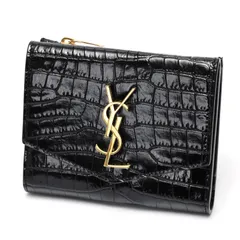 SAINT LAURENT クロコダイル 二つ折り財布 SAINT LAURENT サンローラン カサンドラ ウォレット