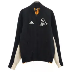 adidas アディダス バーシティ ジャケット M 黒 裏メッシュ メンズ 古着