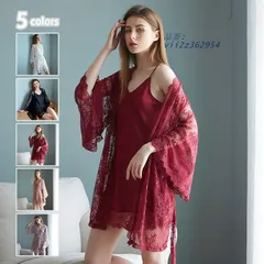 ネグリジェ シースルー レース ナイトガウン レディース セクシー ベビードール 過激 部屋着 ナイトローブ 女性用 ランジェ花柄刺繍 エロ下着  vii2z362954