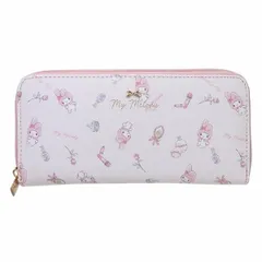  マイメロディ 財布 ラウンドファスナーロングウォレット 