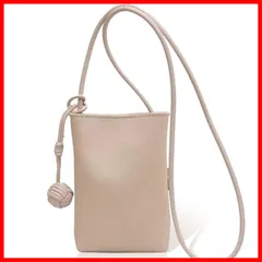 【早発送】Lns スマホポーチ ショルダーバッグ レディース スマホポシェット 携帯ポーチ 斜め掛け シンプル レザー調 軽量