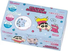 スケーター(Skater) 不織布 マスク 子供用 25枚 クレヨンしんちゃん 箱入り 三層構造 MSKP25-A