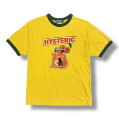 HYSTERIC GLAMOUR 22SS SUPER JUICE PRINT TEE プリントリンガーTシャツ 半袖カットソー ヒステリックグラマー 02221CT22 イエロー M 98694A9