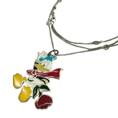 美品 正規品 GUCCI グッチ ネックレス ディズニー ドナルド シルバー グッチ×ディズニー ドナルドダック ネックレス 925 8.4g