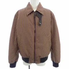 【イタリア製】Ferragamo ウール×レザー ニットブルゾン イタリア製】Ferragamo ウール×レザー ニットブルゾン