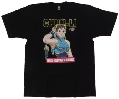 【中古】Tシャツ 春麗 Tシャツ ブラック Lサイズ 「ストリートファイターZERO3」 BACKDROP GAMEMONSTERグッズ