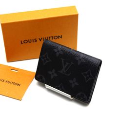 【新品同様】ルイヴィトン　モノグラム・エクリプス　カードケース アンヴェロップ･カルト ドゥ ヴィジット　ブラック　パスケース　定期入れ　M12874