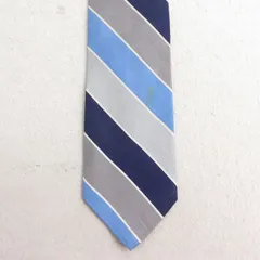 中古 ブルックスブラザーズ ブランド ネクタイ 90s シルク グレー他 ボーダー 25jul01