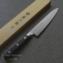 関の刃物 ペティナイフ 150mm 正広 本焼 MV鋼 フルーツ 果物包丁 両刃 正広作MV-本焼 ペテー150mm｜製品情報｜株式会社マサヒロ