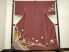 平和屋着物●訪問着　友禅　流水花文　正絹　逸品　AABA4610ck 平和屋着物○訪問着 友禅 流水花文 正絹 逸品 AABA4610ck - メルカリ