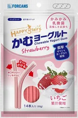 【新品・4営業日で発送】(フォーキャンス)ハッピー3フェアリーカムヨーグルト イチゴ 14本
