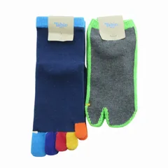 タビオ Tabio タグ付き 2点セット 靴下 ソックス ショート 総柄 25～27cm マルチカラー /HO□ 0405