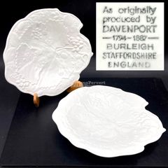 MZ679) Burleigh Davenport リーフ型 ボウル 2点 セット 現状品