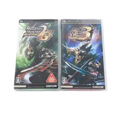 S124 【セット販売】PSP プレイステーション　プレイステーションポータブル　モンスターハンター2ndG モンスターハンター3rd　モンハン　カプコン　ゲームソフト　計２本セット　ナルガクルガ　ジンオウガ　リオレウス　リオレイア