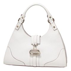 グッチ GUCCI Gロゴ ショルダー ハンドバッグ 130995 ホワイト レザー