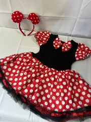 新品未使用 ミニーちゃんワンピース110cm  コスプレ ディズニー