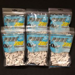 手巻きタバコフィルター　ピュア　スリムチャコールフィルター　6パック