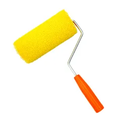 AZNABLE ウッドグレイニングツール 砂骨ローラー フレーム付き スモール細目 ペイントローラー 15.5cm (オレンジ) [オレンジ]