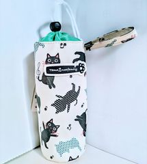 【ノアファミリー】猫柄の断熱ボトルケース（音たま）