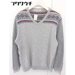 ◇ green label relaxing グリーンレーベル UNITED ARROWS 長袖 ニット カットソー サイズM グレー マルチ メンズ  【中古】 【1109060005785】
