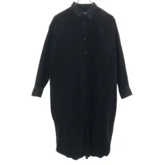 JOURNAL STANDARD relume ジャーナルスタンダードレリューム 長袖 コーデュロイ ロング シャツワンピース MS 黒 レディース 古着