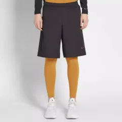 M = 85 ナイキ・ラボ ESSENTIALS(エッセンシャルズ) TR ハイブリッド タイツ レギンス 黒 ＆ デザートカモ オークル