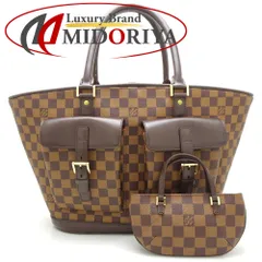 ルイヴィトン LOUIS VUITTON マノスクGM N51120 ダミエ ショルダーバッグ 肩掛け カバン トートバッグ ダミエキャンバス エベヌ ブラウン