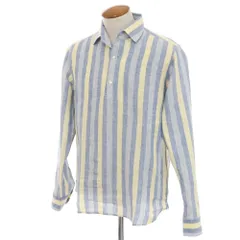 【極美品】Massimo d'Augusto ストライプシャツ XS Massimo d'Augusto リネン ストライプ カプリシャツ L トップス