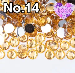 トパーズ【no14】2000粒　ラインストーン　高分子ストーン　ミルキーストーンdiy用、アイドルのデコうちわ