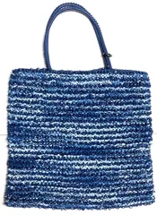 アンテプリマ　ANTEPRIMA  ワイヤーバッグ　トートバッグ　BLUE　ブルー　青レディース　トートバッグ　ハンドバッグ ワイヤーバック　メッシュインナー付き チャーム　ファスナー式開閉