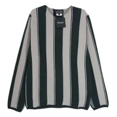 COMME des GARCONS HOMME DEUX コムデギャルソンオムドゥ DM-N504-051  ストライプ カットソー ニット グリーン系 S【新古品】【未使用】【中古】のサムネイル
