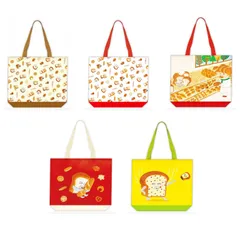 新品・未使用　第３弾パンどろぼうトートバッグ《全５種類》フルコンプセットTYPE　A～E