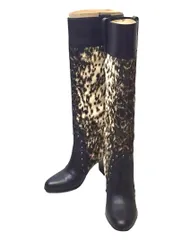 Sergio Rossi セルジオロッシ ハラコ ロングブーツ　SIZE 36