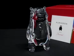 美品 Baccarat バカラ くまモン フィギュア クリスタル 置物 バカラ フィギュリン ○ くまモン 11cm 置物 インテリア クリア
