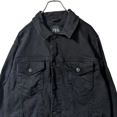 【ZARA/ザラ】 ブラック デニムジャケット f006