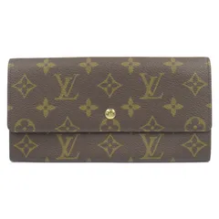 ルイ・ヴィトン LOUIS VUITTON 二つ折り長財布 ポシェット・ポルトモネクレディ 二つ折り長財布 M61723 PVCコーティングキャンバス ポシェット・ポルトモネクレディ ユニセックス Used A