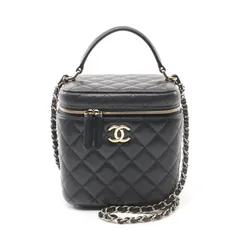 シャネル CHANEL ショルダーバッグ マトラッセ AS2362 ブラック キャビアスキン(グレインドカーフ) マトラッセ バニティ チェーンショルダー レディース Used A