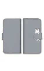 Galaxy S10+ plus SC-04L SCV42 ケース 手帳型 ギャラクシーS10プラス スマホケース 携帯ケース うさぎ ウサギ うさちゃん イラスト かわいい 可愛い おしゃれ カラー08のサムネイル