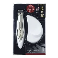 グリーンベル 匠の技 キャッチャー爪切り＆ステンレス爪やすりセット G-1002 新品
