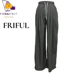 FRIFULドローコード ワイドイージーパンツ M 黒 ビッグシルエット ストリート 古着 韓国
