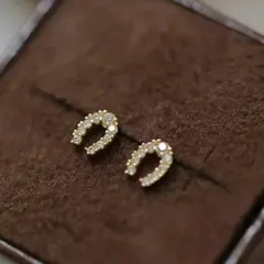 158 ホースシューピアス 14kゴールドコーティング シルバー925