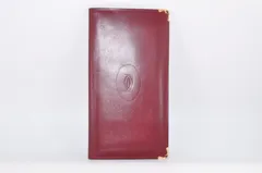 Cartier カルティエ 長財布 マストライン 赤茶 ボルドー ワインレッド バーガンディ