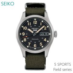 セイコー ５スポーツ Field series メンズ 腕時計 自動巻 シルバー SBSA201