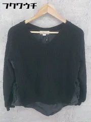 ◇ B:MING by BEAMS ビーミング レイヤード風 ニット 長袖 セーター サイズONE SIZE ブラック レディース 【中古】 【1102040001814】